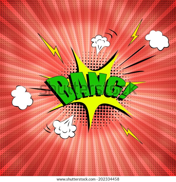 Comic Bang Bubble Stock Vector (Royalty Free) 202334458 | Shutterstock