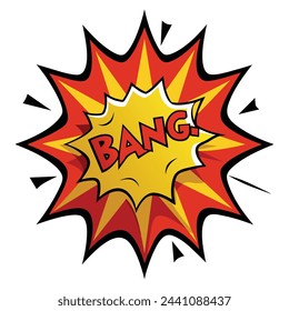 Comic Bang Splash Vector Illustration