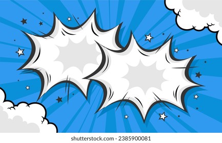Comic blank cartoon background design