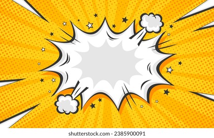 Comic blank cartoon background design