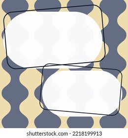 Comic Blank Speech Bubble With Copy Space Over Circular Color Background Design. Empty Template In Explosion Framework Representing Advertisement And Promoting Business.