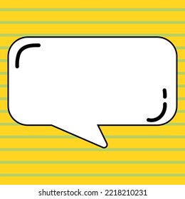 Comic Blank Speech Bubble With Copy Space Over Circular Color Background Design. Empty Template In Explosion Framework Representing Advertisement And Promoting Business.