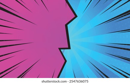 Comic blank text speech bubbles in pop art style vector illustration