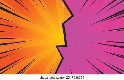 Comic blank text speech bubbles in pop art style vector illustration