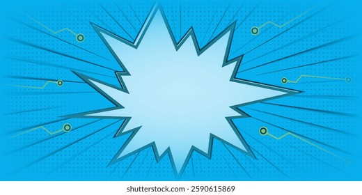 Comic blank text speech bubbles in pop art style vector illustration