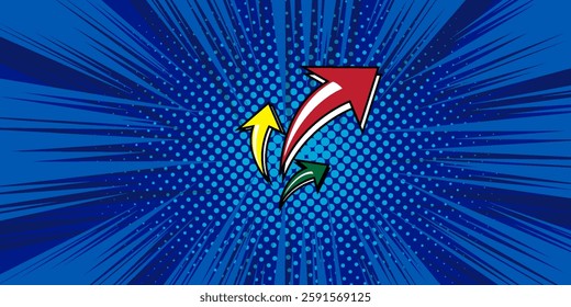 Comic blank text speech bubbles in pop art style vector illustration