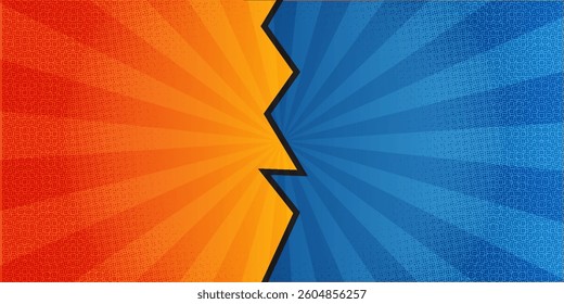 Comic blank text speech bubbles in pop art style