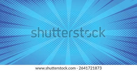 comic blue abstract background vector