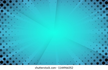 comic blue halftone background. geometric concept vector abstract design. EPS10