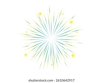 Comic blurred color lines with motion stars with radial focus for high energy effects Graphic high speed explosion. Comic high speed beam, design for manga and anime graphics. Vector.