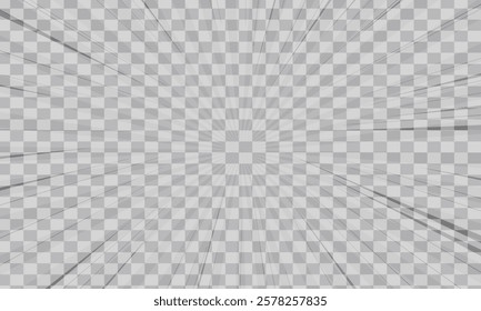 Comic book action lines. Speed lines Manga frame. White speed line vector background. Abstract illustration wallpaper for banner business social media advertising. comic backdrop template design.