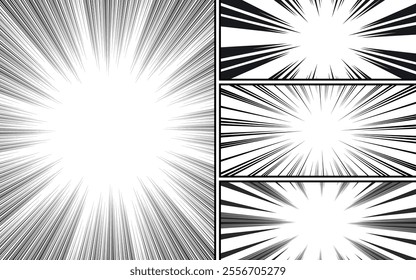 Comic book background in black and white colors. Vector illustration