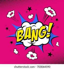 Comic Book Bang Vector Illustration Stock Vector (Royalty Free ...