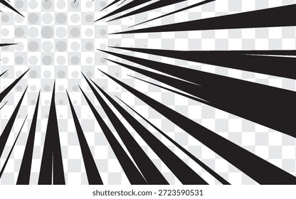 Comic, Schwarzes Comic, transparenter Hintergrund, EPS 10