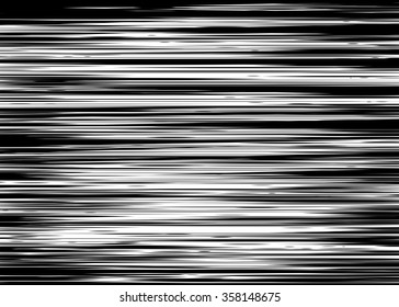 Comic book black and white horizontal lines background Rectangle fight stamp for card Manga or anime speed graphic ink texture Superhero action frame Sun ray or space tone elements vector illustration