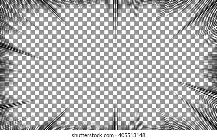 Comic book black and white radial lines background