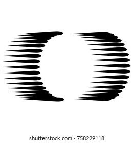 Comic Buch schwarz-weiß radialen Linien Hintergrund. Explosionsvektorgrafik
