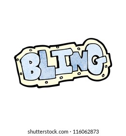 comic book bling sign