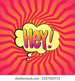 Comic-Buch, Comic-Hintergrund mit verschiedenen Sprachblasen, Symbolen, Pop-Art-Stil und Soundeffekte und Stil-Rays, Radial-, Halftone-, Farbton-Effekt-Halbton-Hintergründe
