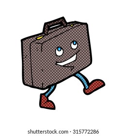 comic book cartoon briefcase