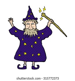 comic book cartoon wizard