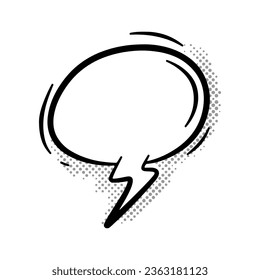 Comic Book Conversations. Playful Speech Bubble Elements.