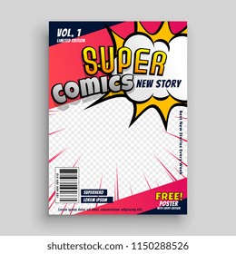 comic book cover design template