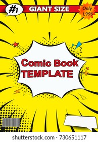 Comic book cover. Giant size.
