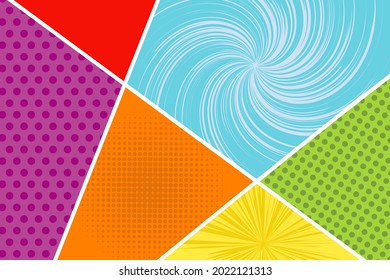 Comic Book  Design Element Vector Illustration