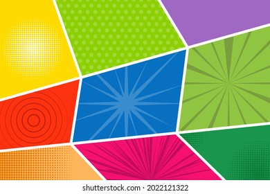 Comic Book  Design Element Vector Illustration