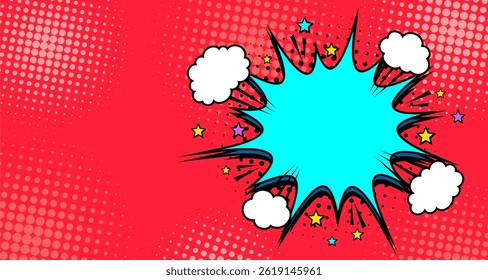 Comic Book Design Element Vector Illustration