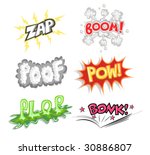 Comic Book Exclamation Sounds PART 2 - Vector Illustrations