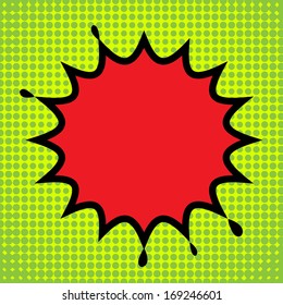 Comic book explosion abstract, vector illustration