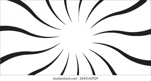Comic Book Explosion Effect - Black and White Pop Art Background