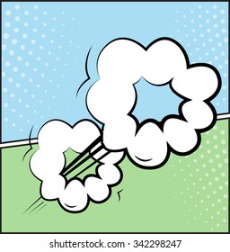 Comic book explosion set