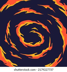 Comic Book Fantastic Fire Flames, Smoke Backgrounds. Design Template Page. Hand Drawn Vector Art Illustration. 