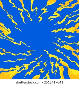 Comic book flame background. Cartoon explosion element. Boom cloud and flame, smoke and explode. Boom effect, vector element for game design