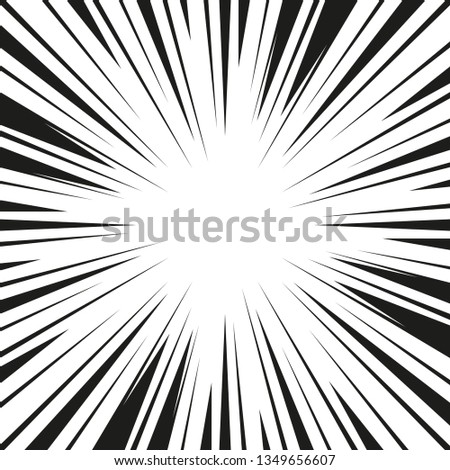 Comic book flash. Magna design. Superhero cartoon design element. Vector illustration.