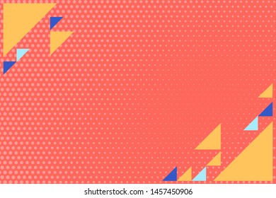 Comic book halftone blue and red effect template with radial colorful background, vector illustration eps 10.
