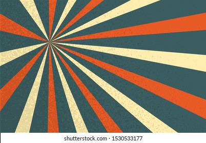 Comic book halftone texture pop art background. Retro color style. Vintage pastel colors vector illustration. Circus radial retro background.