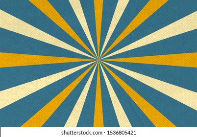 Comic book halftone texture pop art background. Retro color style. Vintage pastel colors vector illustration. Circus radial retro background.