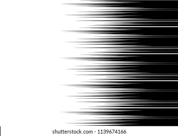 Comic book horizontal speed lines background