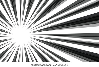 Fondo de línea de velocidad de cómic y manga. Acción de superhéroe, fondo de explosión.