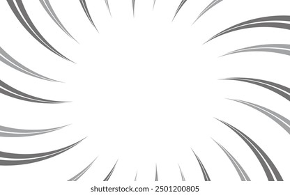 Comic book and manga speed lines background. Super hero action, explosion background. Vector illustration