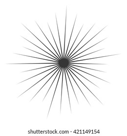 Comic Book monochrome  Explosion on White Background. Vector illustration