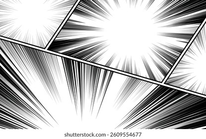Comic Book Page Background with Pop Art Style. vector illustration