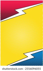 comic book page colorful template background