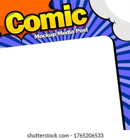 comic book page template design. Magazine cover