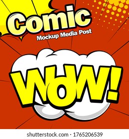 Comic Book Page Template Design. Magazin-Titelblatt