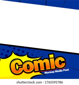 comic book page template design. Magazine cover